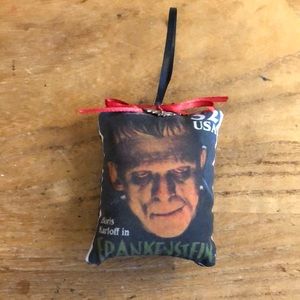 Frankenstein tree ornament holiday decor 2 1/2 x 3